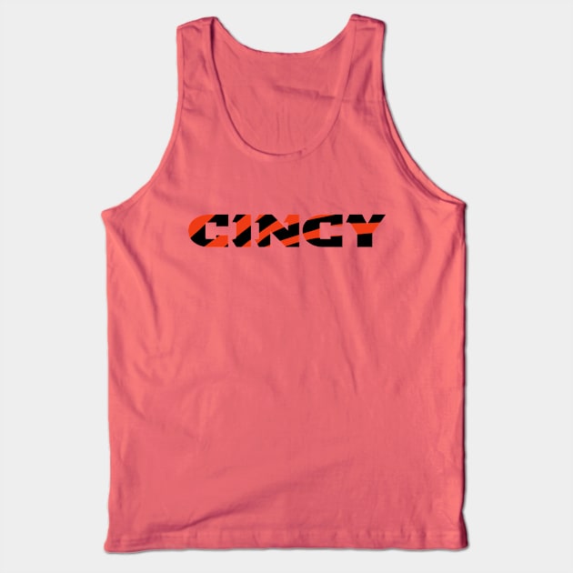 Cincy Stripes Tank Top by The Pixel League